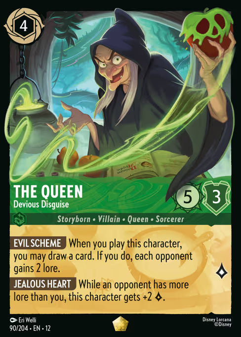 The Queen - Devious Disguise Disney Lorcana card