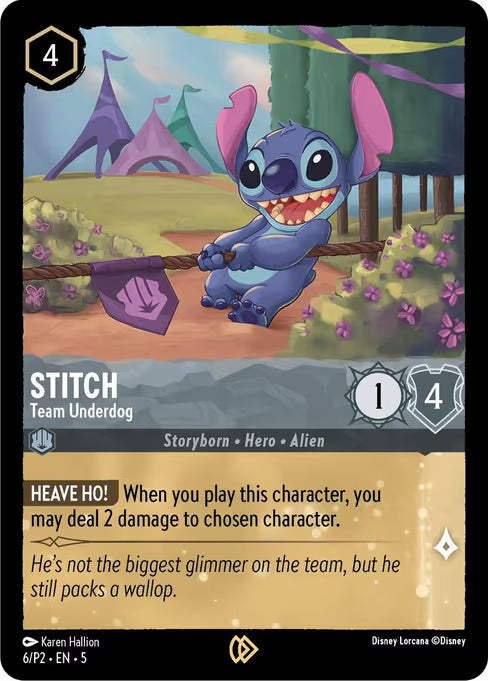 Stitch - Team Underdog Disney Lorcana card