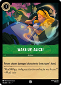 Wake Up, Alice! Disney Lorcana card