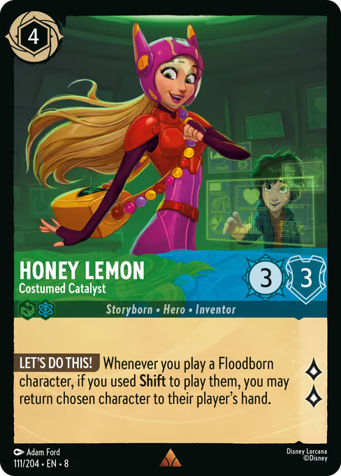 Honey Lemon - Costumed Catalyst Disney Lorcana card