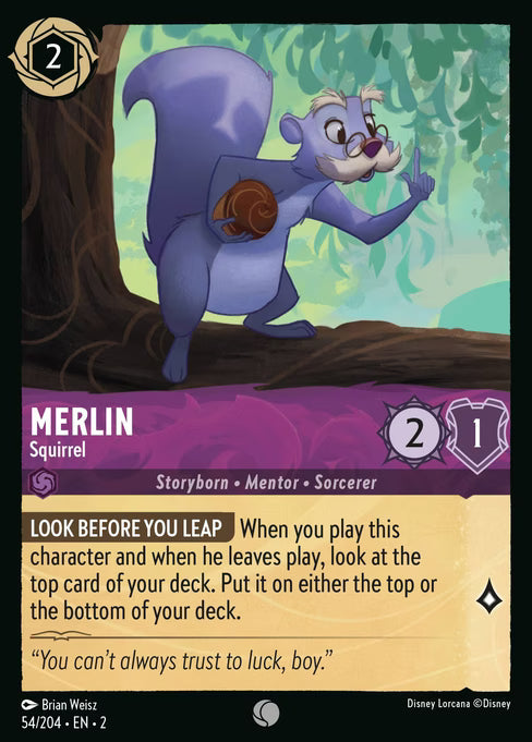 Merlin - Squirrel Disney Lorcana card