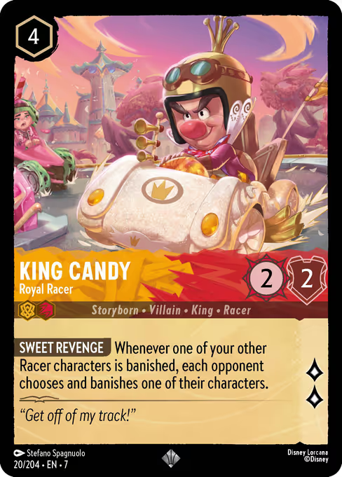 King Candy - Royal Racer Disney Lorcana card