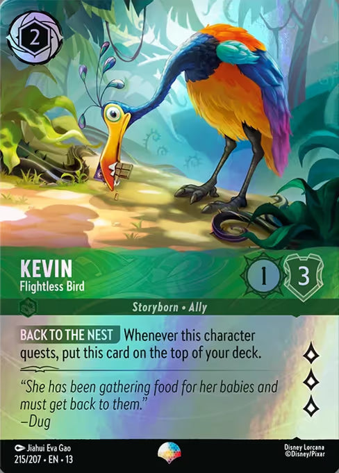 Kevin - Flightless Bird Disney Lorcana card