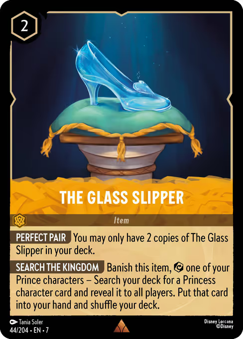 The Glass Slipper Disney Lorcana card