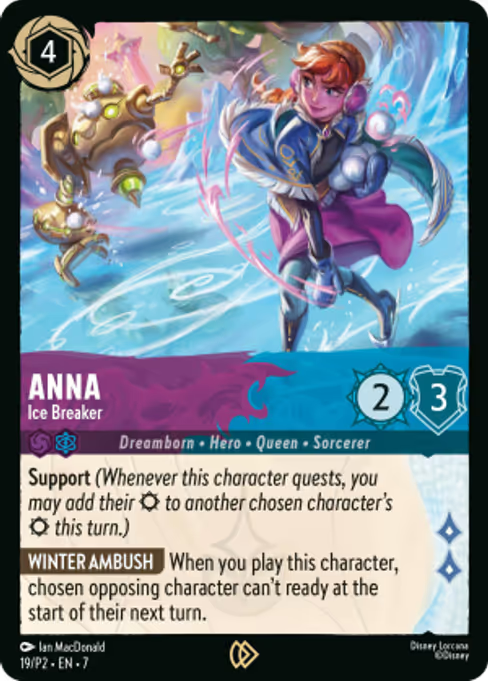 Anna - Ice Breaker Disney Lorcana card