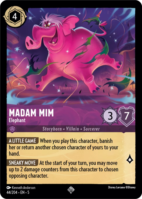 Madam Mim - Elephant Disney Lorcana card