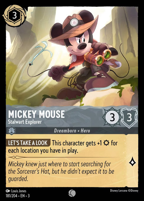 Mickey Mouse - Stalwart Explorer Disney Lorcana card