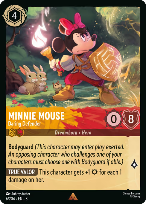 Minnie Mouse - Daring Defender Disney Lorcana card
