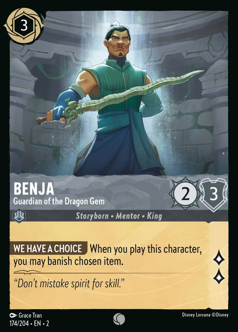 Benja - Guardian of the Dragon Gem Disney Lorcana card