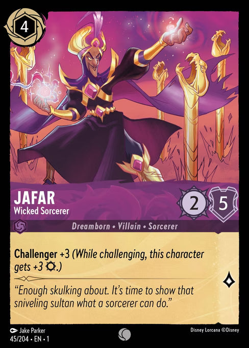 Jafar - Wicked Sorcerer Disney Lorcana card