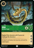Kaa - Secretive Snake Disney Lorcana card