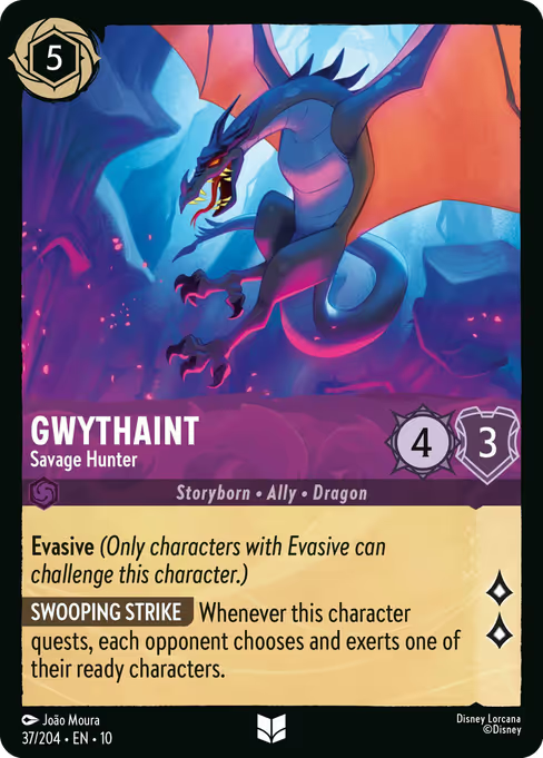 Gwythaint - Savage Hunter Disney Lorcana card