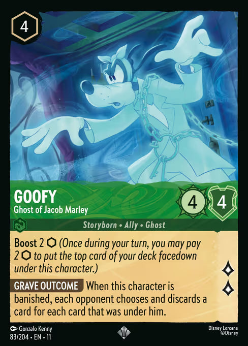 Goofy - Ghost of Jacob Marley Disney Lorcana card