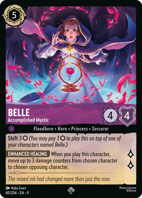 Belle - Accomplished Mystic Disney Lorcana card