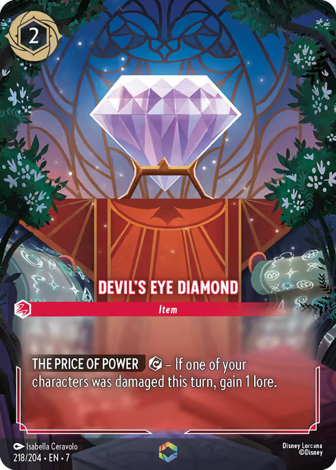 Devil's Eye Diamond Disney Lorcana card