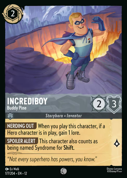 Incrediboy - Buddy Pine Disney Lorcana card