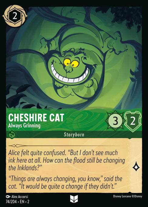Cheshire Cat - Always Grinning Disney Lorcana card