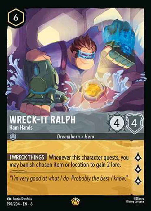 Wreck-It Ralph - Ham Hands Disney Lorcana card
