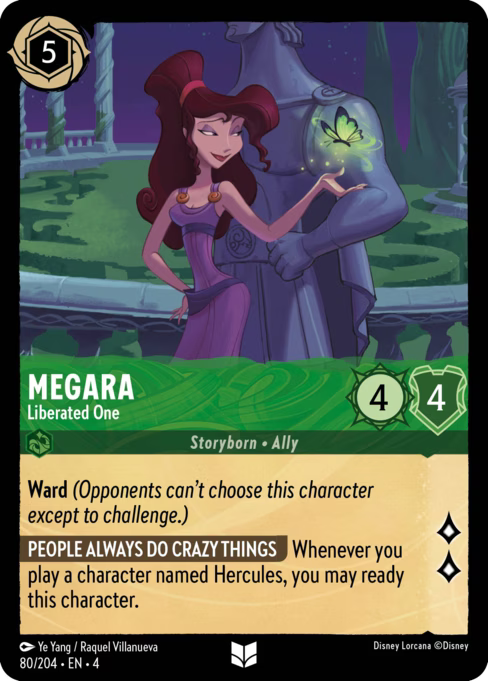 Megara - Liberated One Disney Lorcana card