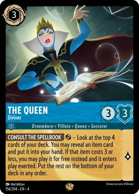 The Queen - Diviner Disney Lorcana card
