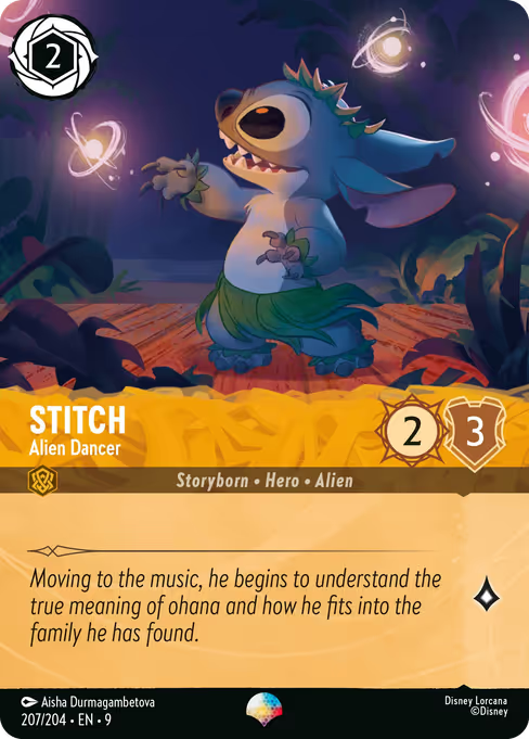 Stitch - Alien Dancer Disney Lorcana card