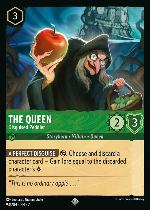 The Queen - Disguised Peddler Disney Lorcana card
