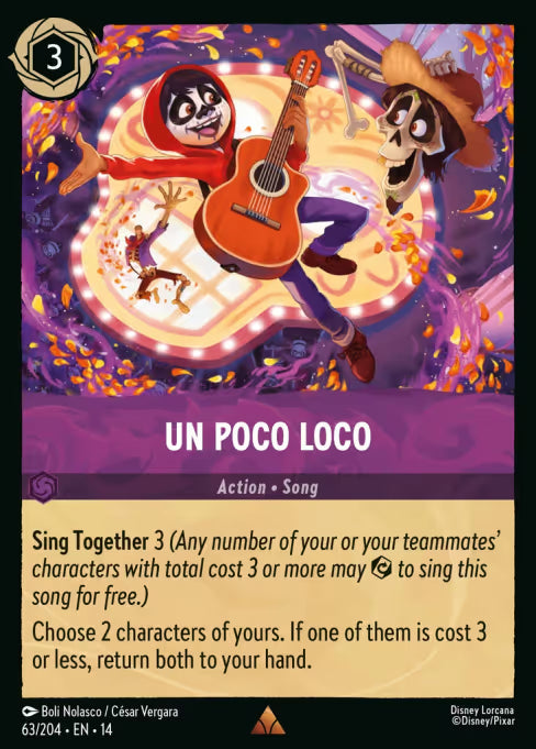 Un Poco Loco Disney Lorcana card