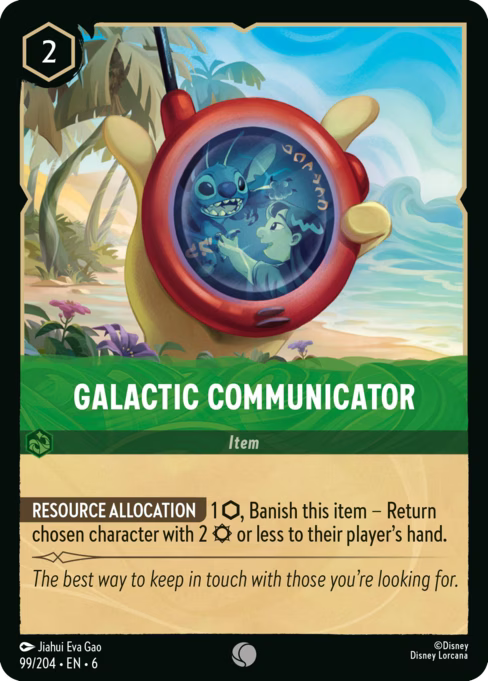 Galactic Communicator Disney Lorcana card