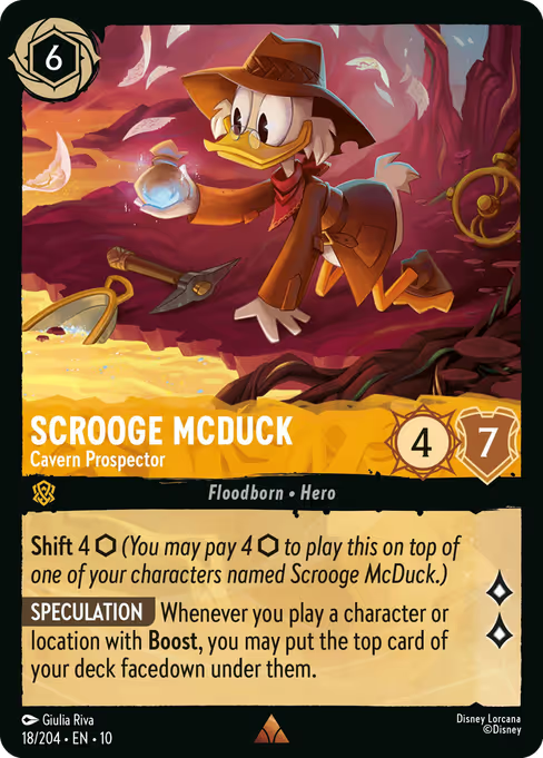 Scrooge McDuck - Cavern Prospector Disney Lorcana card