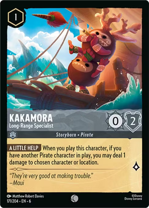 Kakamora - Long-Range Specialist Disney Lorcana card