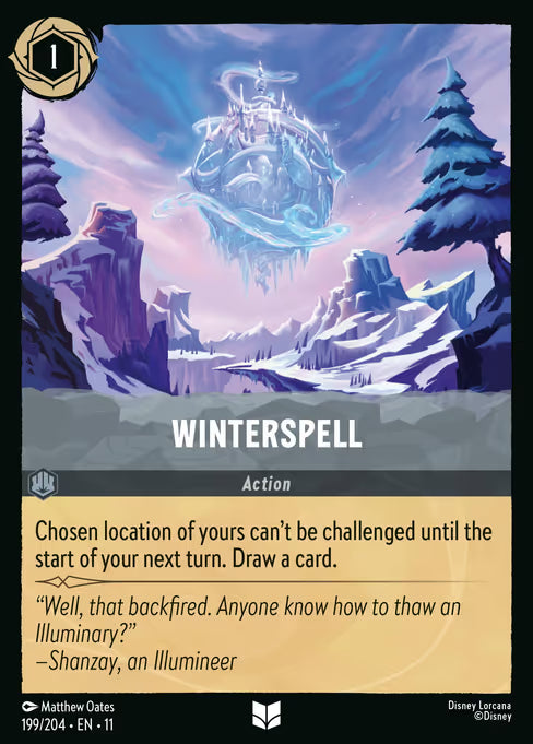 Winterspell Disney Lorcana card
