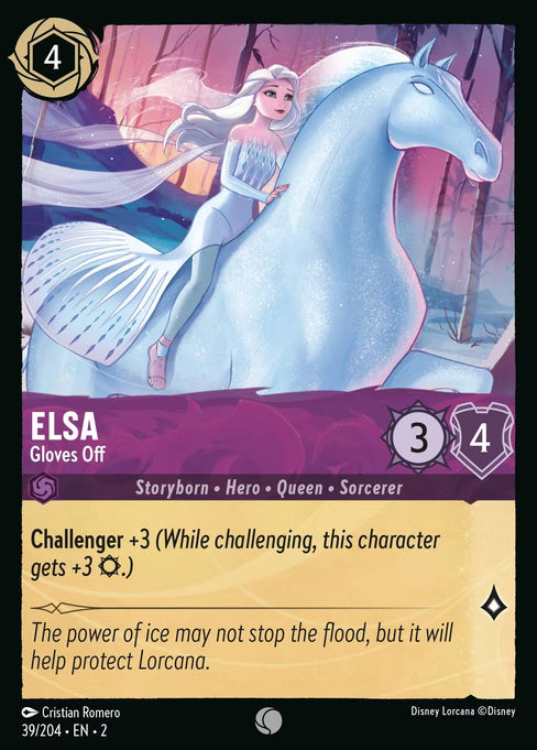 Elsa - Gloves Off Disney Lorcana card