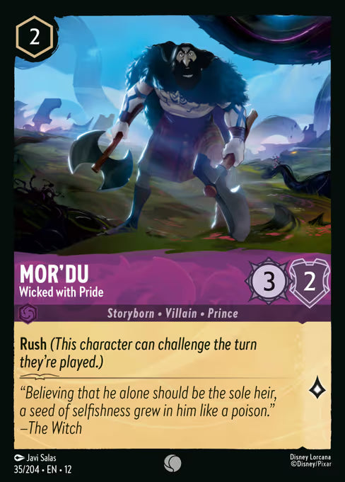 Mor'du - Wicked with Pride Disney Lorcana card