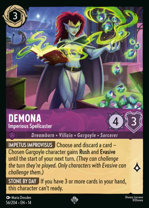 Demona - Imperious Spellcaster Disney Lorcana card