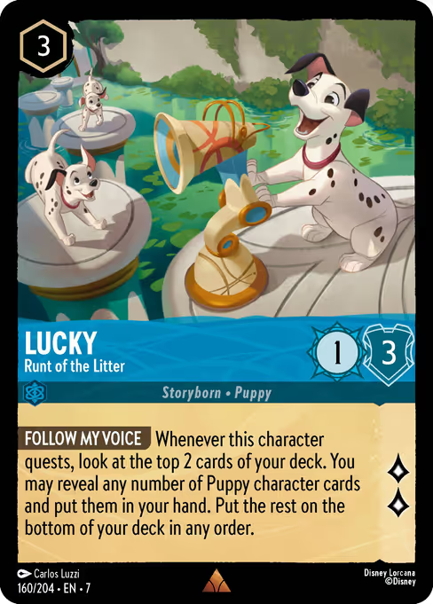 Lucky - Runt of the Litter Disney Lorcana card
