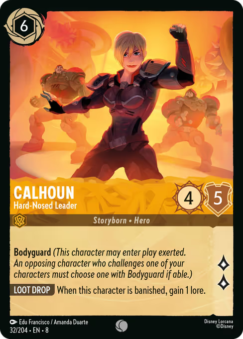 Calhoun - Hard-Nosed Leader Disney Lorcana card