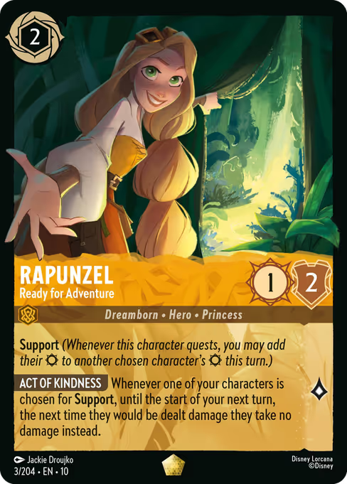 Rapunzel - Ready for Adventure Disney Lorcana card