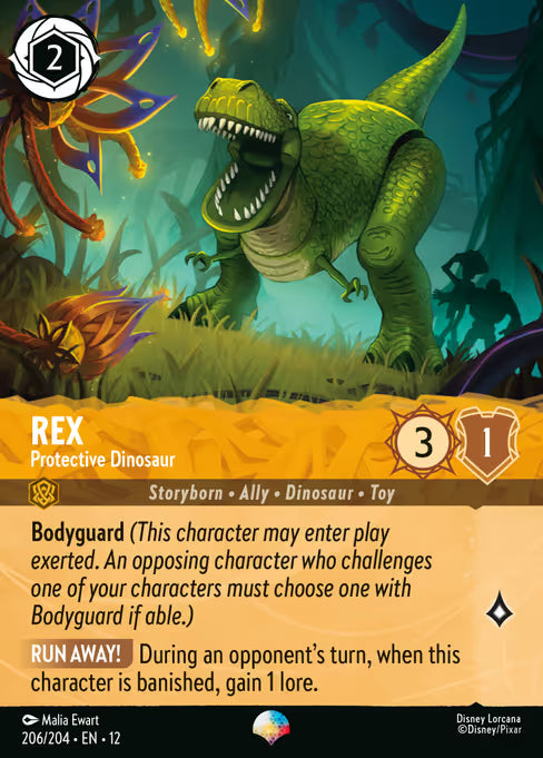 Rex - Protective Dinosaur Disney Lorcana card