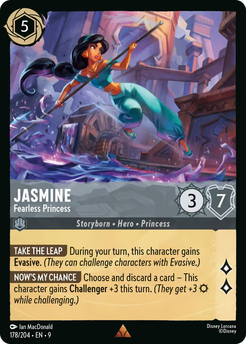 Jasmine - Fearless Princess Disney Lorcana card