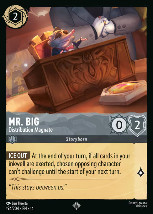 Mr. Big - Distribution Magnate Disney Lorcana card