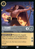 Li Shang - Archery Instructor Disney Lorcana card