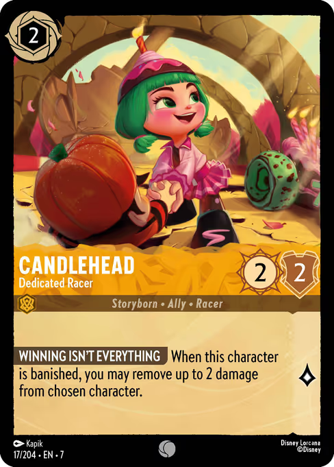 Candlehead - Dedicated Racer Disney Lorcana card