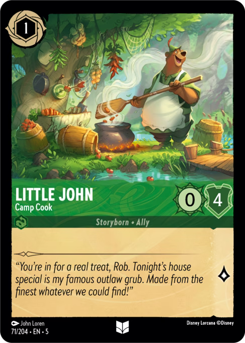 Little John - Camp Cook Disney Lorcana card