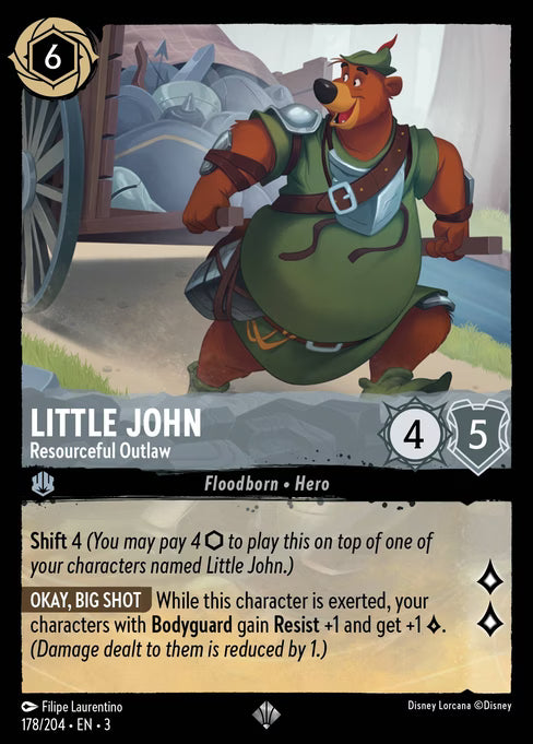 Little John - Resourceful Outlaw Disney Lorcana card