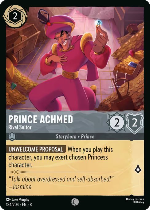 Prince Achmed - Rival Suitor Disney Lorcana card