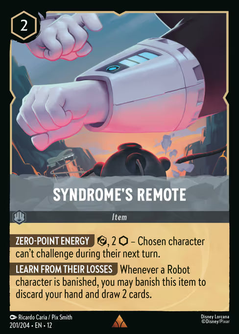 Syndrome's Remote Disney Lorcana card
