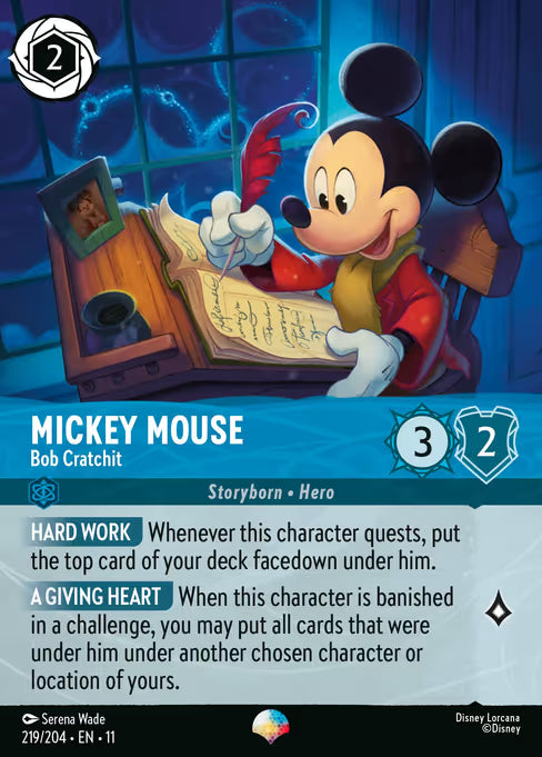 Mickey Mouse - Bob Cratchit Disney Lorcana card