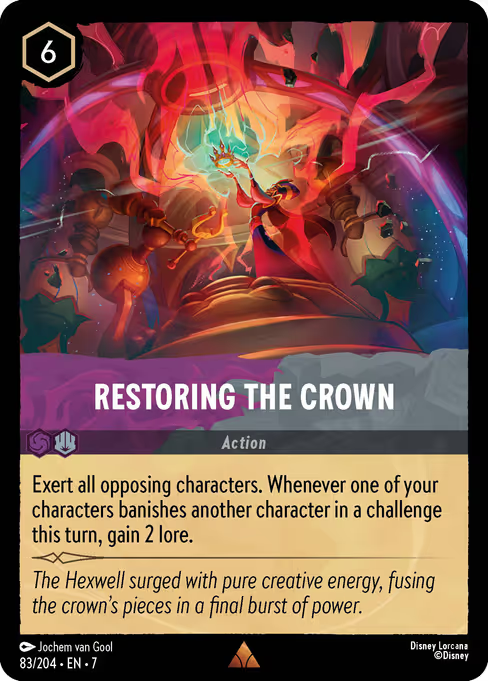 Restoring the Crown Disney Lorcana card