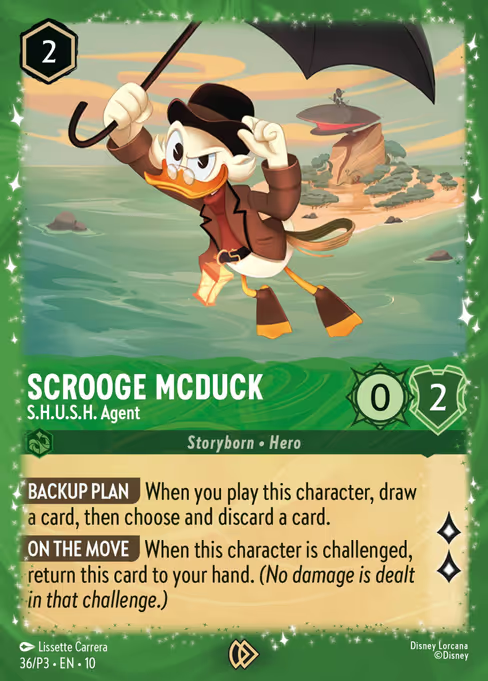 Scrooge McDuck - S.H.U.S.H. Agent Disney Lorcana card