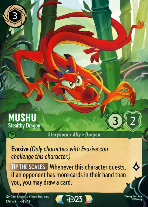 Mushu - Stealthy Dragon Disney Lorcana card